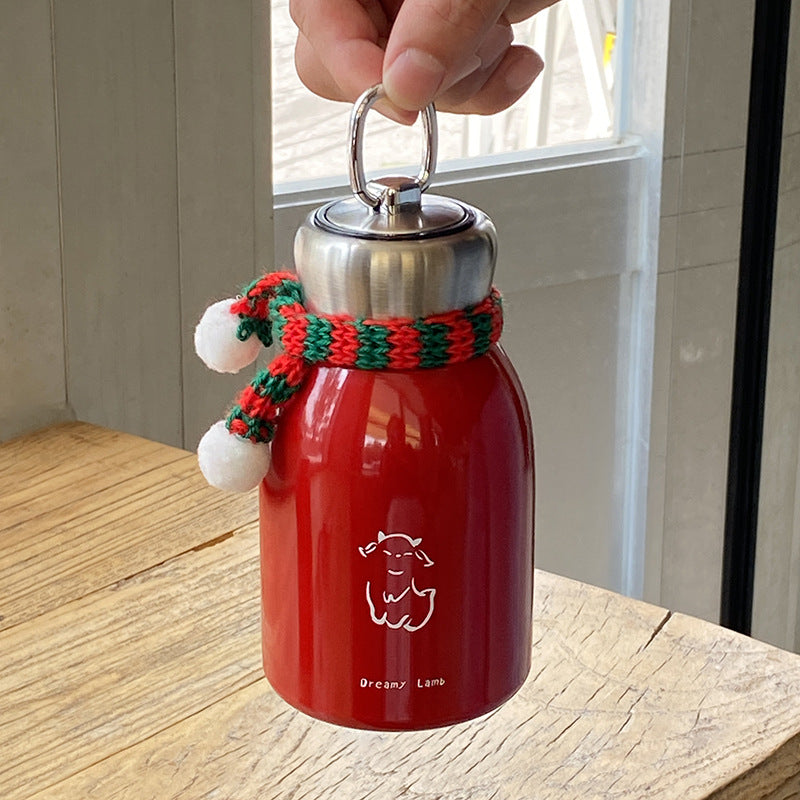 Cute Mini Water Bottle with Keychain – Portable Reusable Bottle & Bag Charm