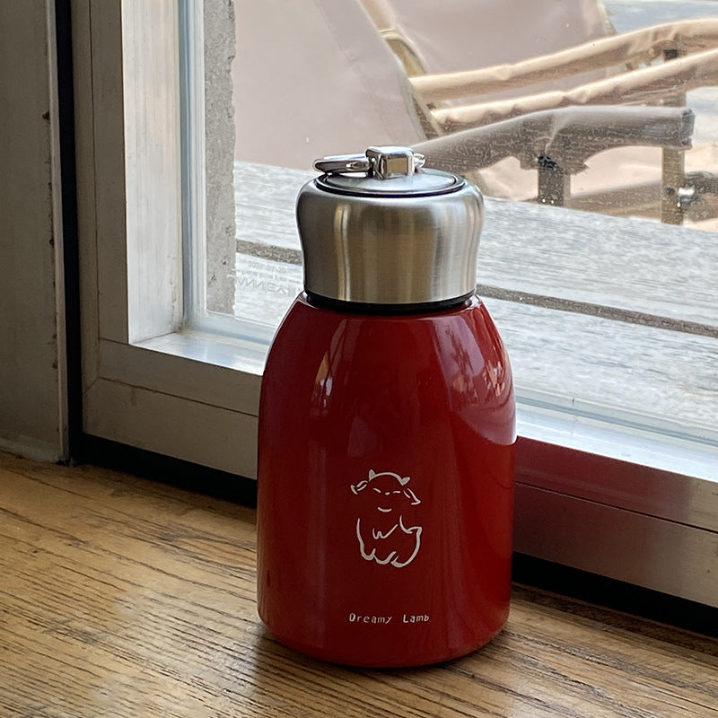 Cute Mini Water Bottle with Keychain – Portable Reusable Bottle & Bag Charm